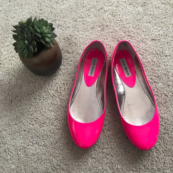 Steve Madden Shoes - Neon Pink Steve Madden Flats